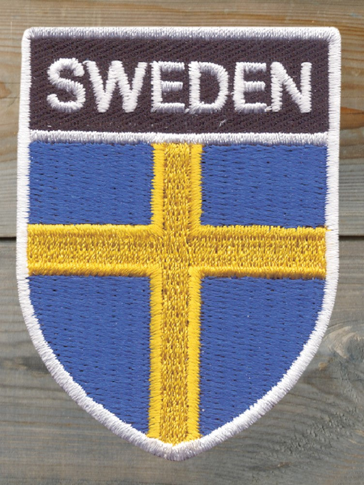 Broderat märke Sweden flagga