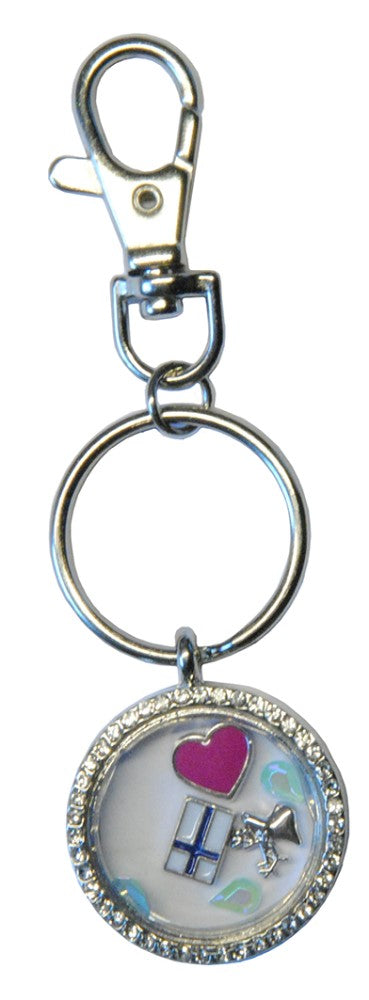 Keyring Locket Finland Reindeer