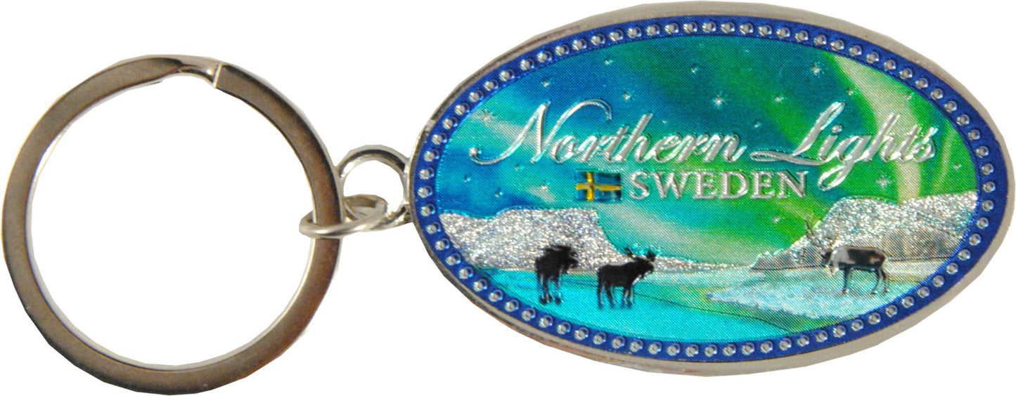 Keychain Sweden Northern Lights