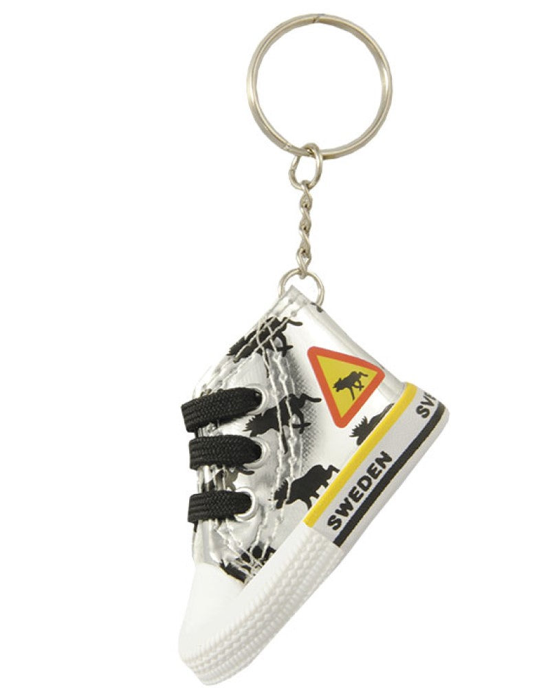 Keychain Silver Moose Shoe
