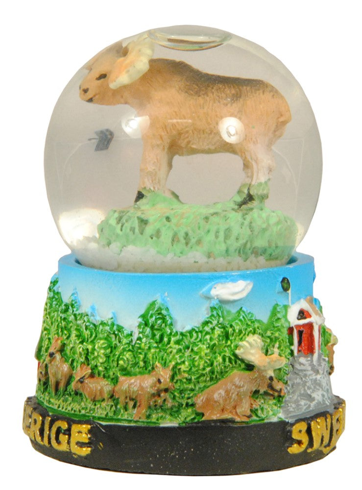 Magnet Snow Globe Moose