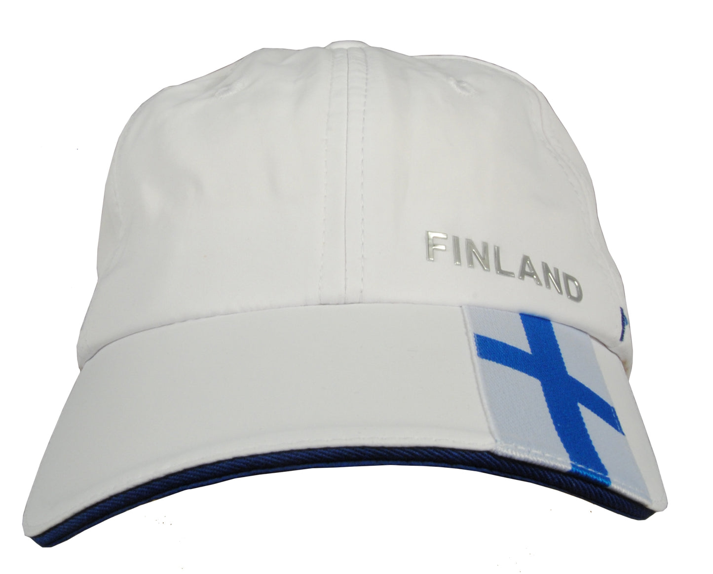 Vit Sportkeps Finland Flagga