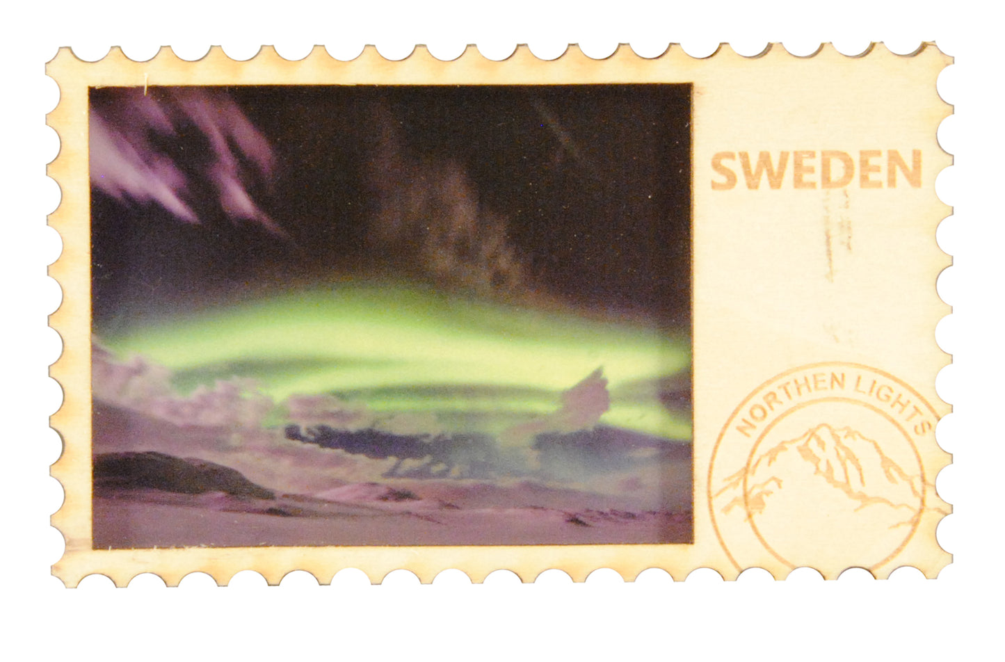 Magnet Wood Photo Northen Light