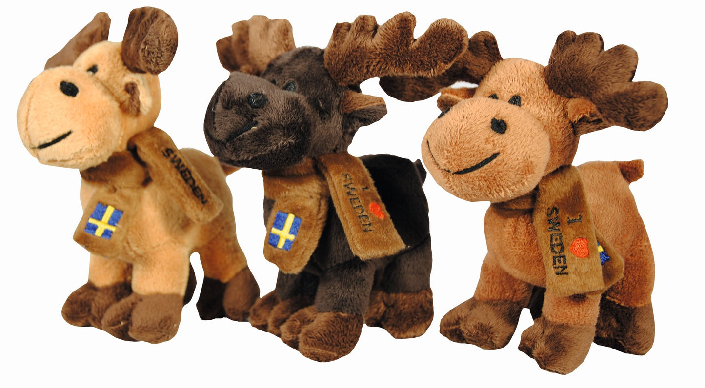 Soft Standing Moose I Love Sweden