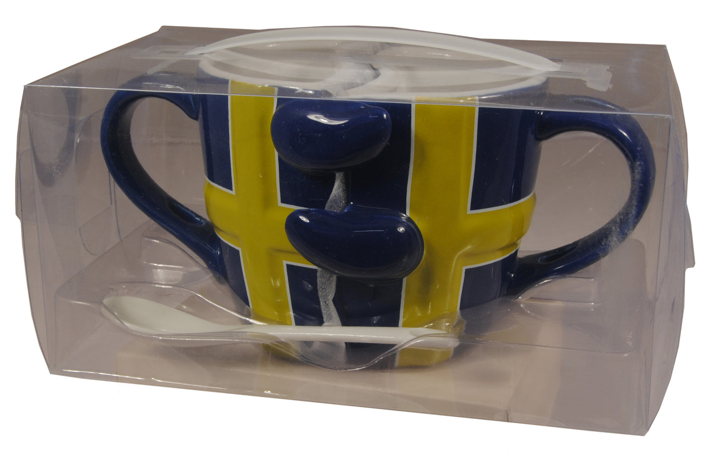 Muggset Sverige Flagga med sked