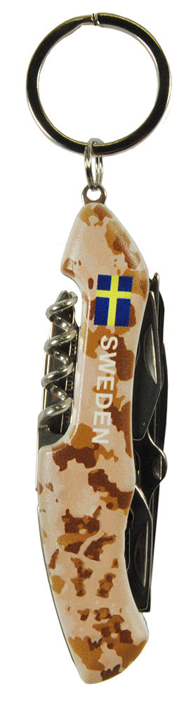 Fällkniv Camo Sweden Flagga