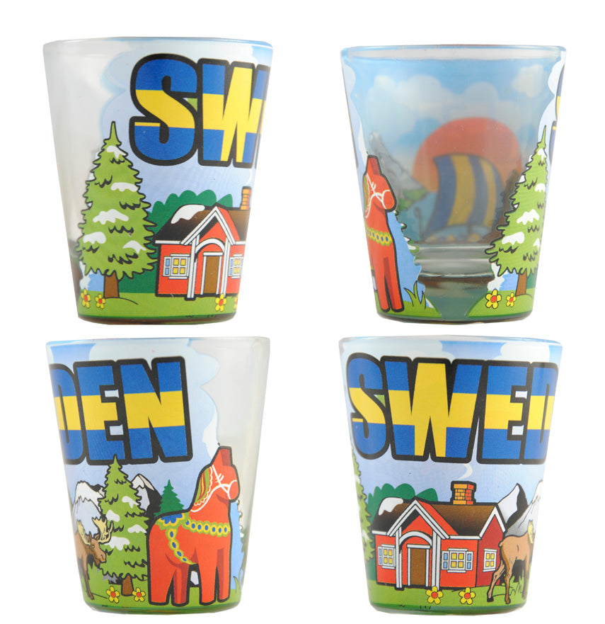 Shotglas Sweden Landskap