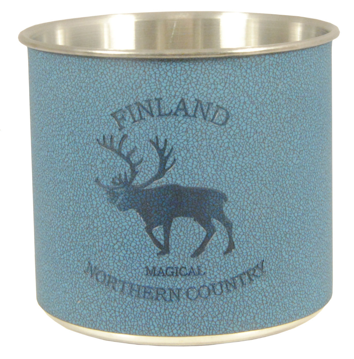 Mug Metall and Leather Finland