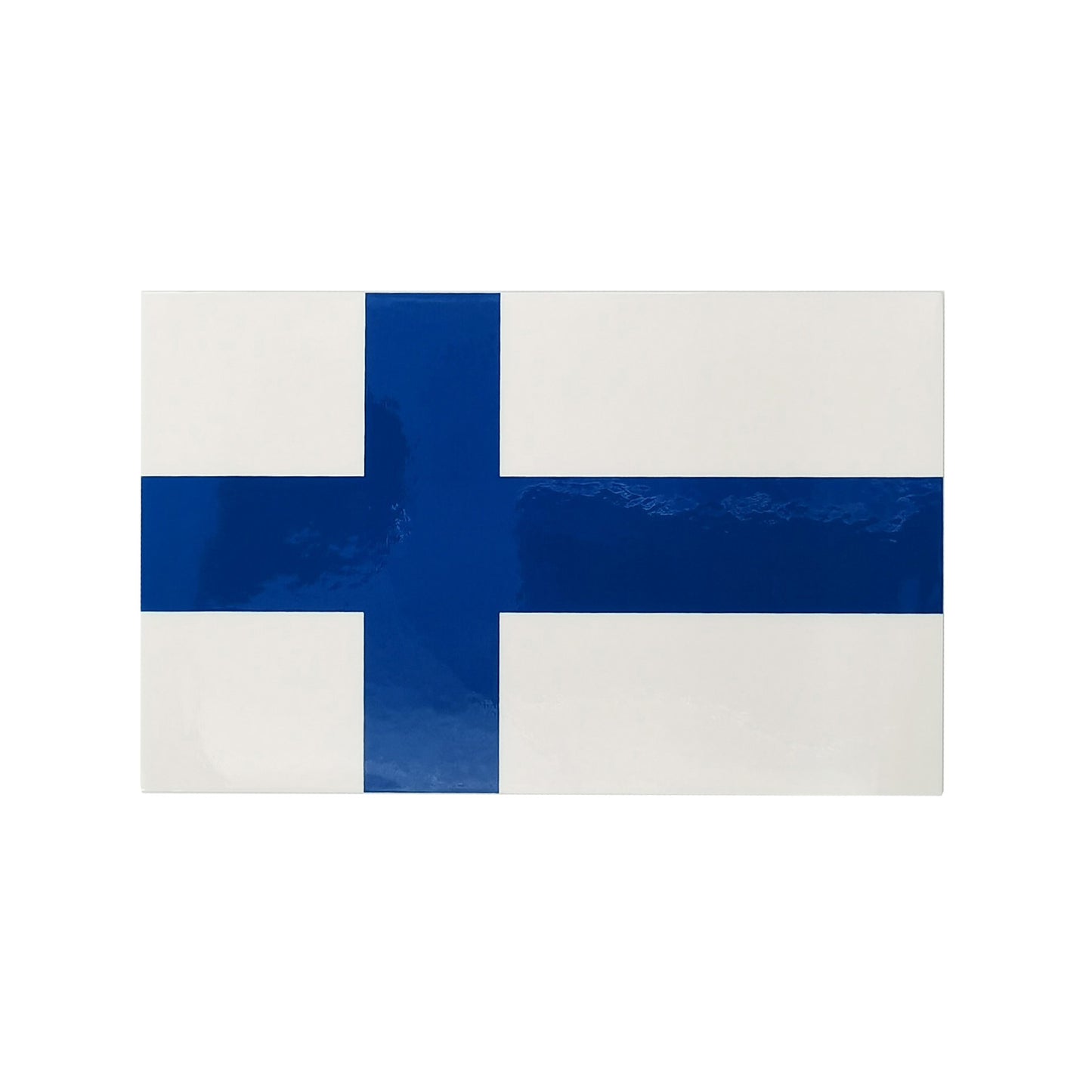 Dekal med Finlands flagga.