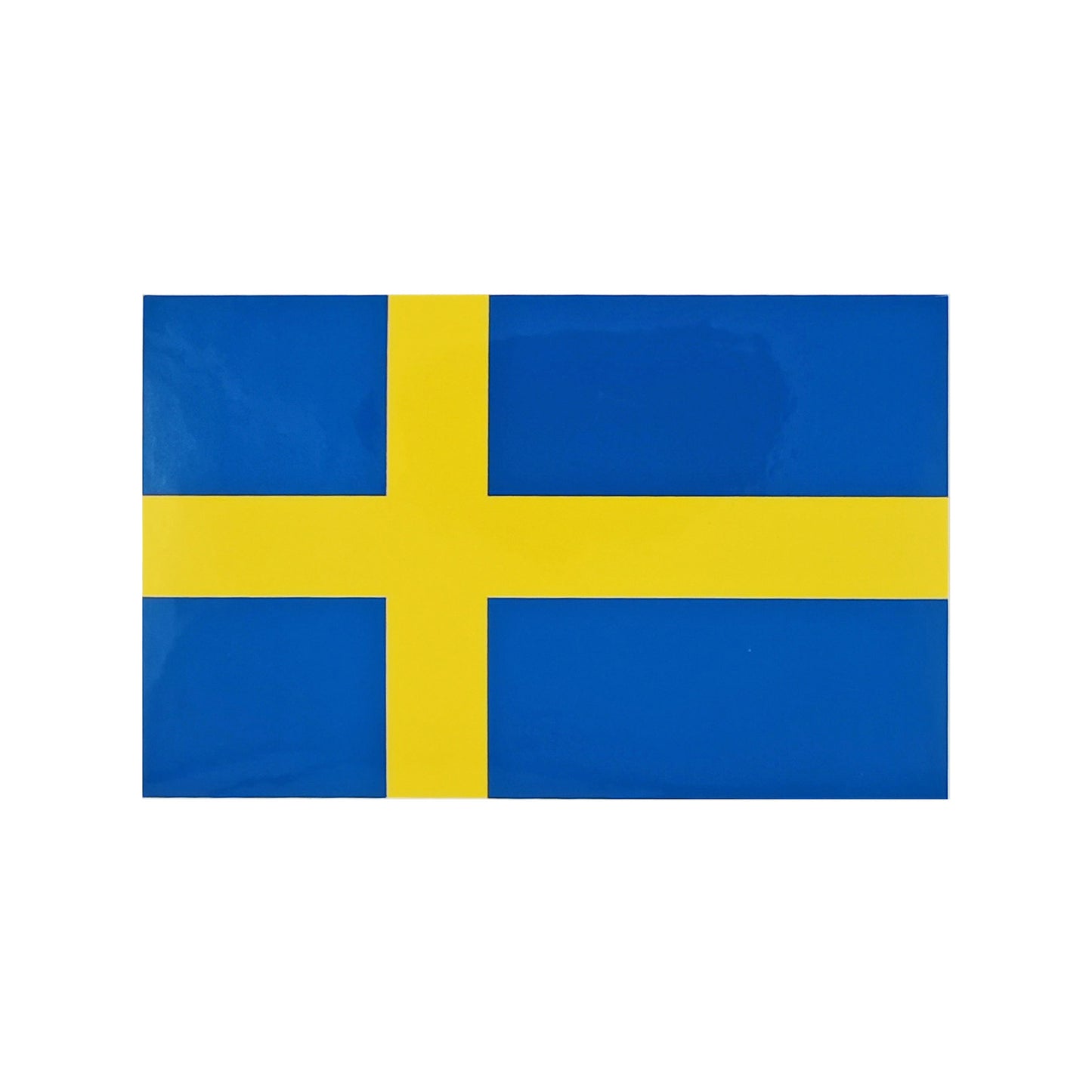 Dekal med Sveriges flagga.