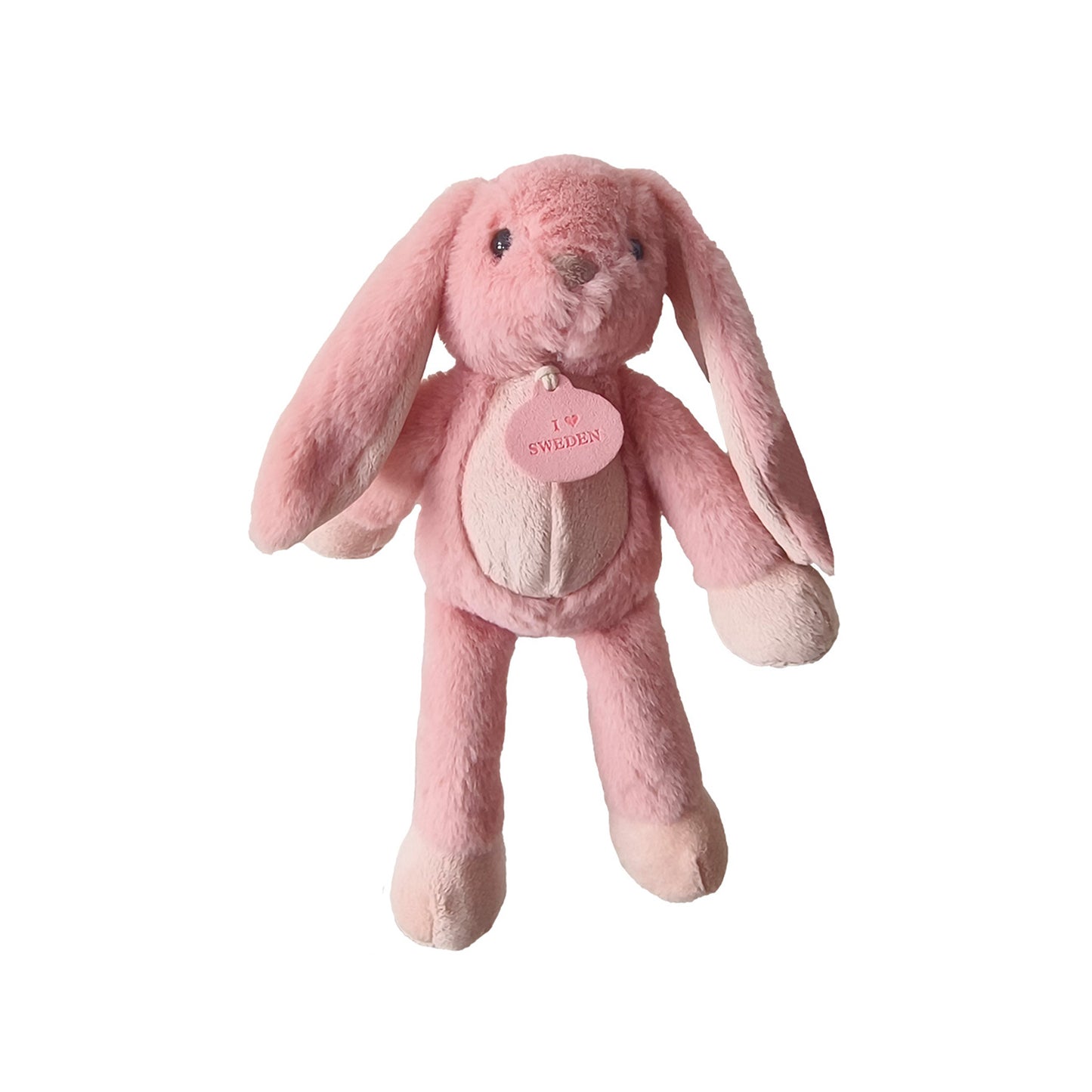 Mjuk gosedjurskanin med långa ben, 27 cm hög, med silkeslen päls och vänligt uttryck. En söt och kramvänlig present eller souvenir för både barn och vuxna.