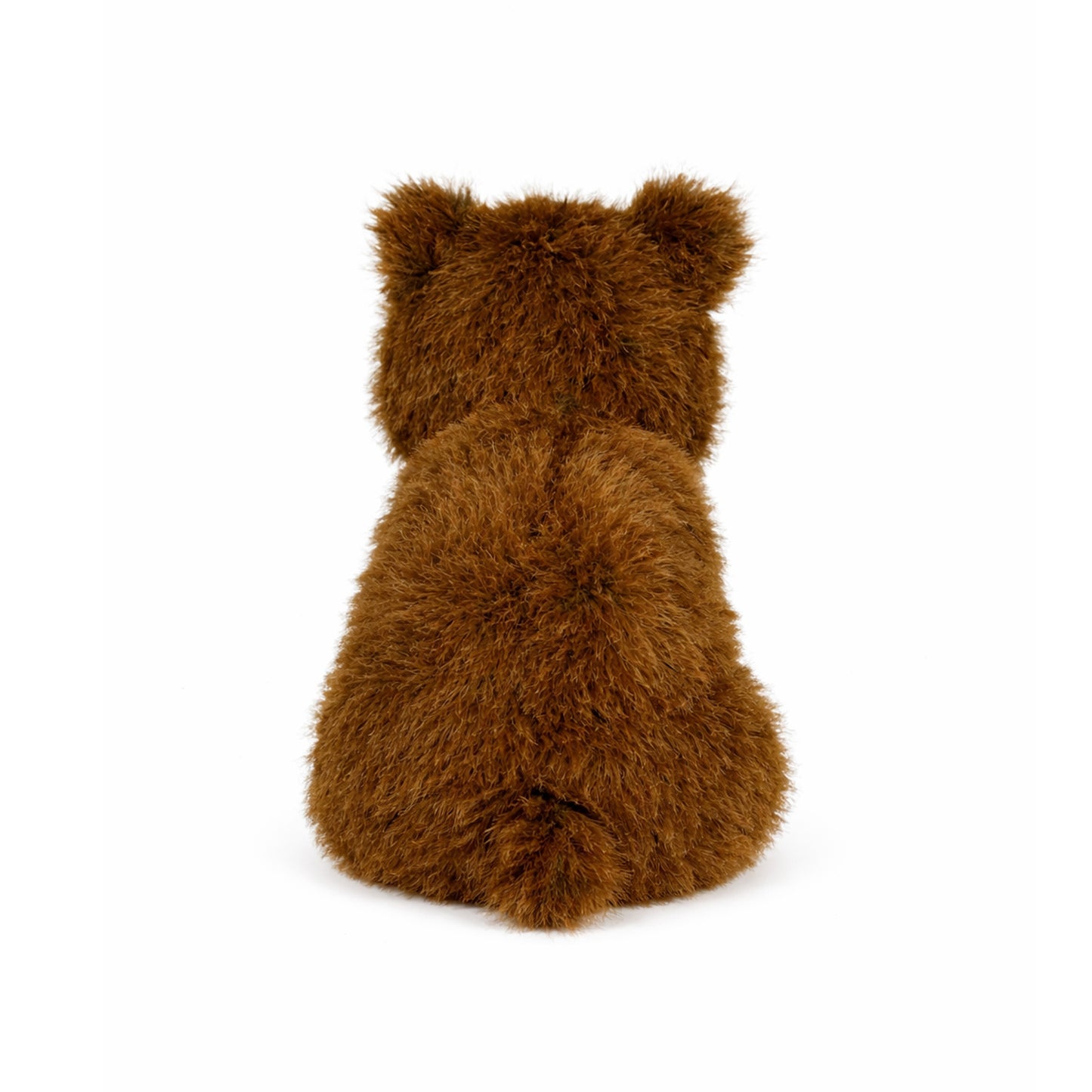 Brun gosedjurs björn sedd bakifrån.