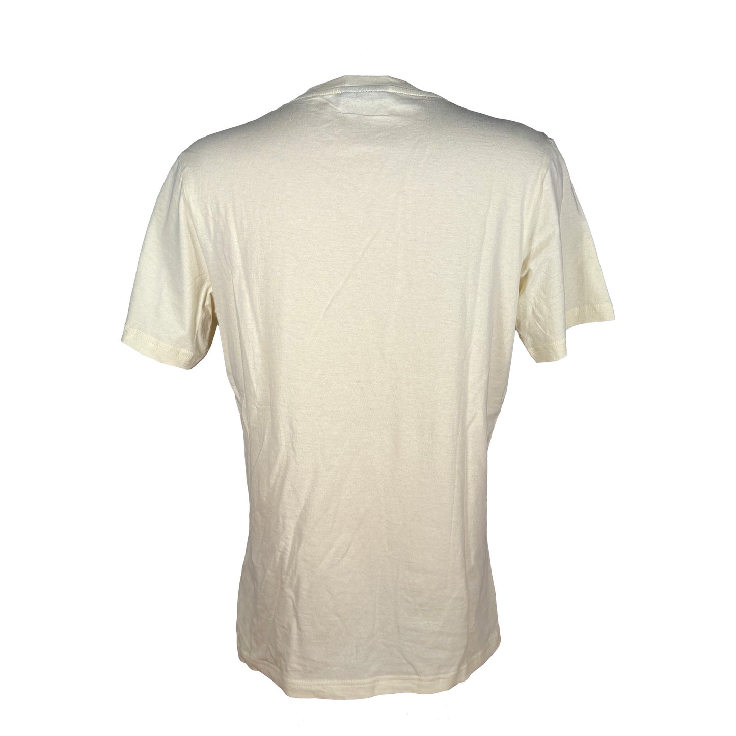 Retro T-shirt med stiligt älgmotiv texten "Sweden" - sedd bakifrån.