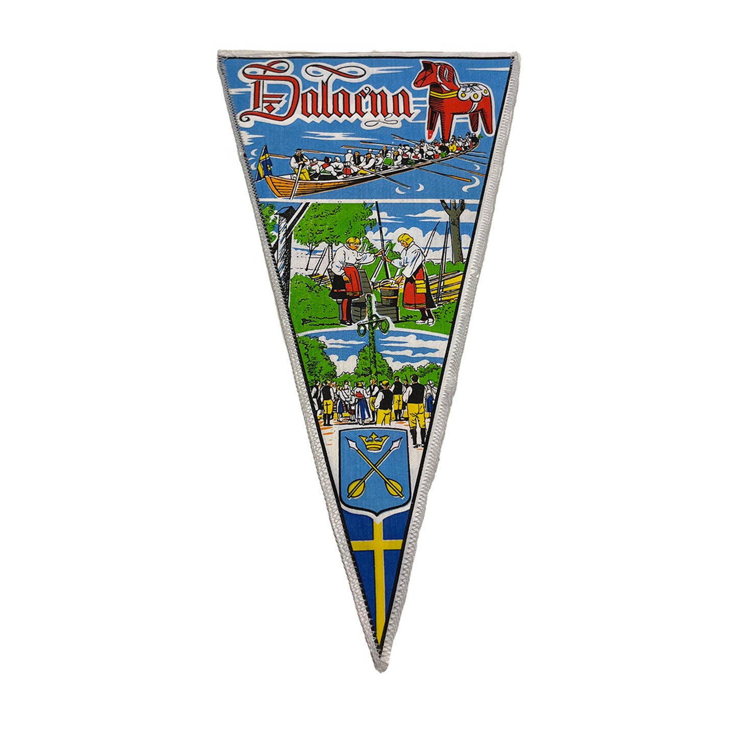 Vimpel med motiv från dalarna-baksida