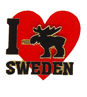 Pin Älg I Love Sweden