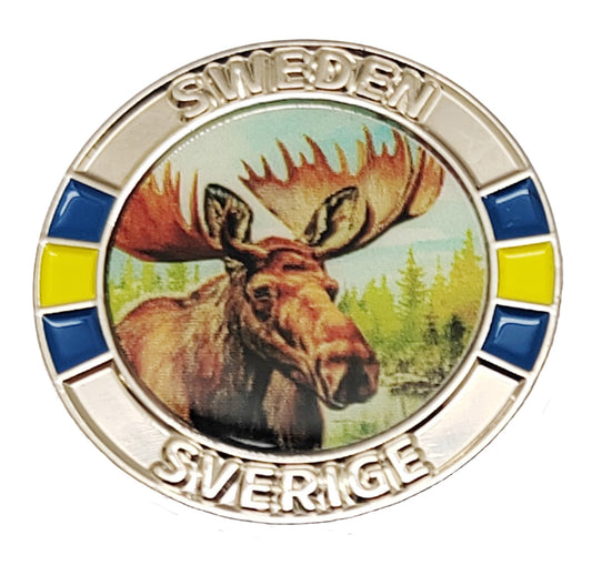 Pin Sverige Älghuvud