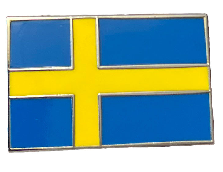 Pin Swedish Flag 32x20mm