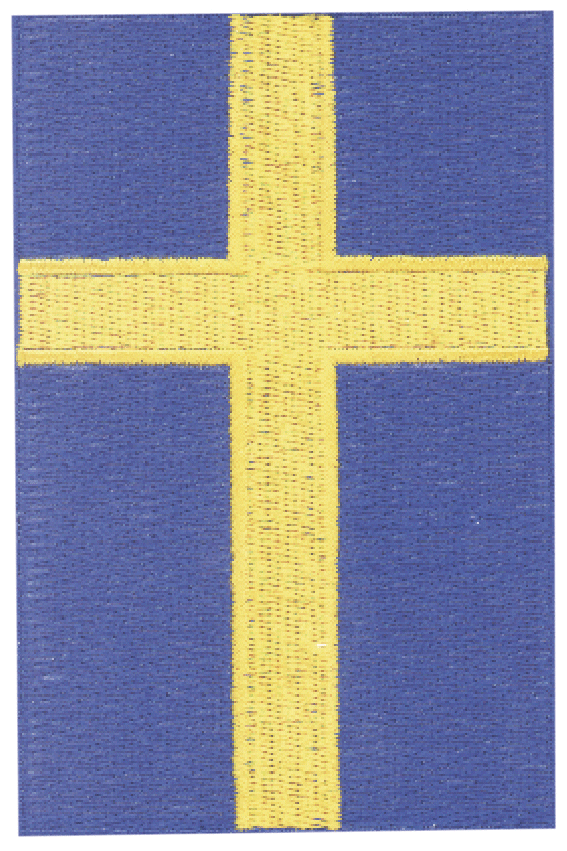 Patch Sweden flag 7,0*10,5cm