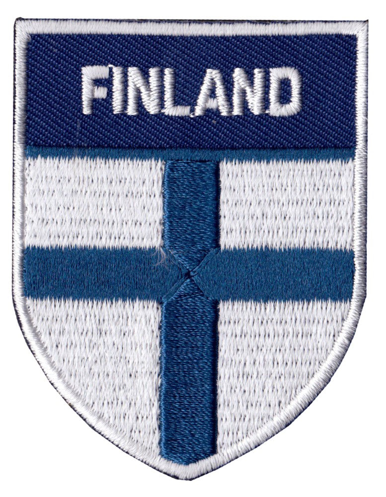 Broderat märke Finland flagga