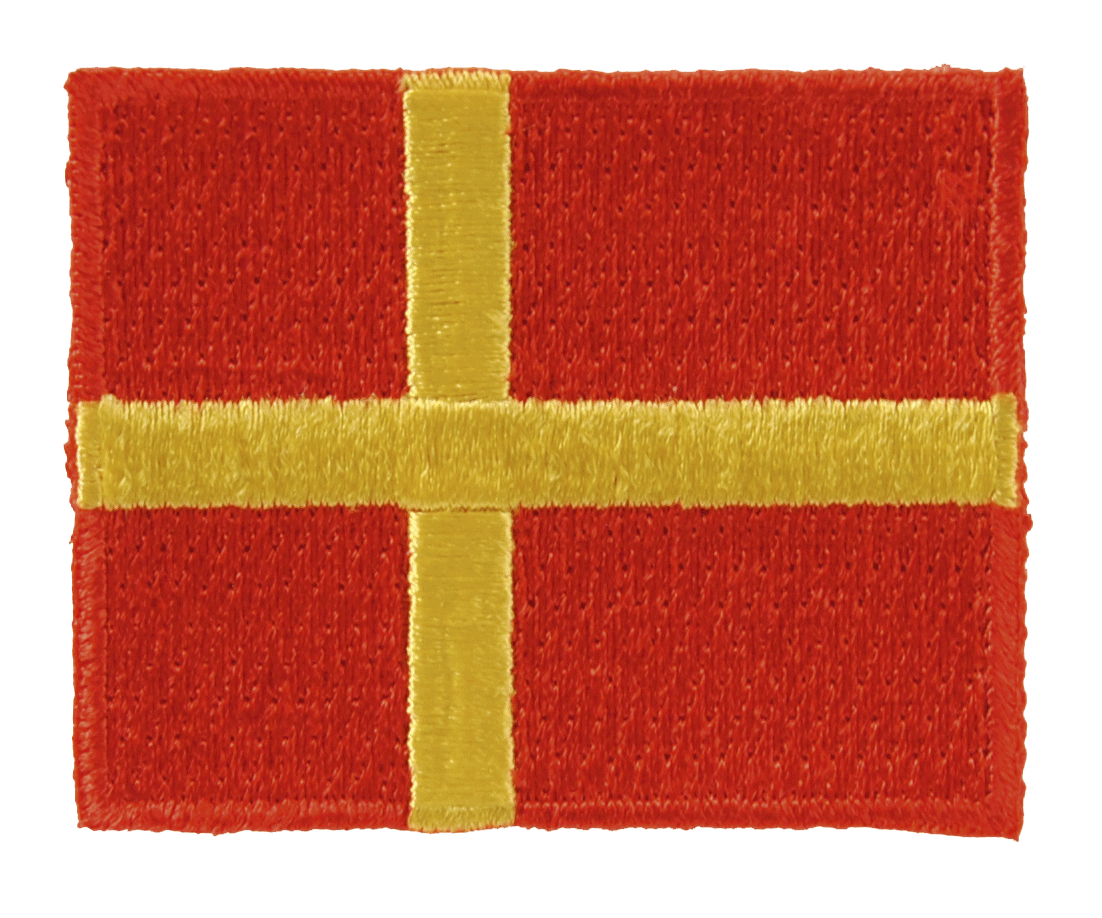 Broderat märke flagga Skåne