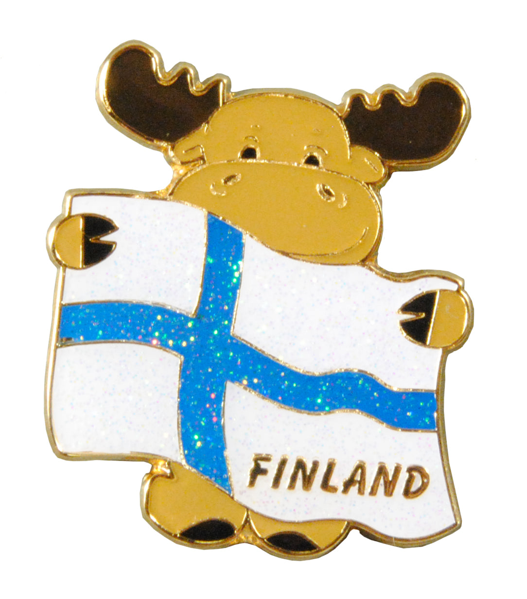 Magnet Moose with Flag Finland