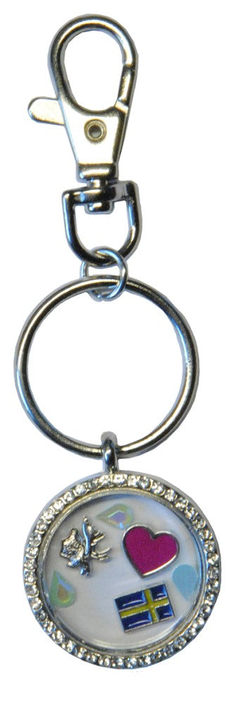 Keychain Sweden Round