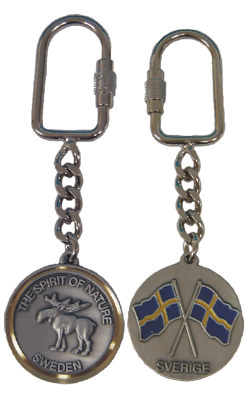 Keychain Sweden Relief Moose