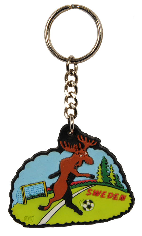 Keychain Sweden Moose Soccer