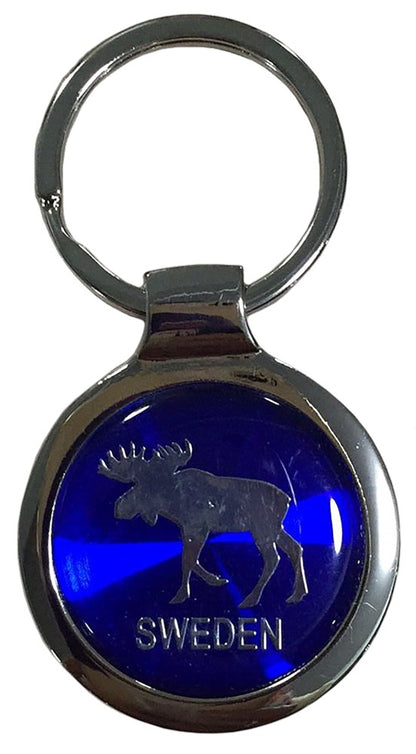 Keychain Sweden Moose Three Colors