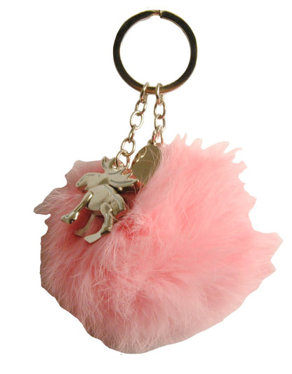 Keychain Sweden Moose Pom Pom