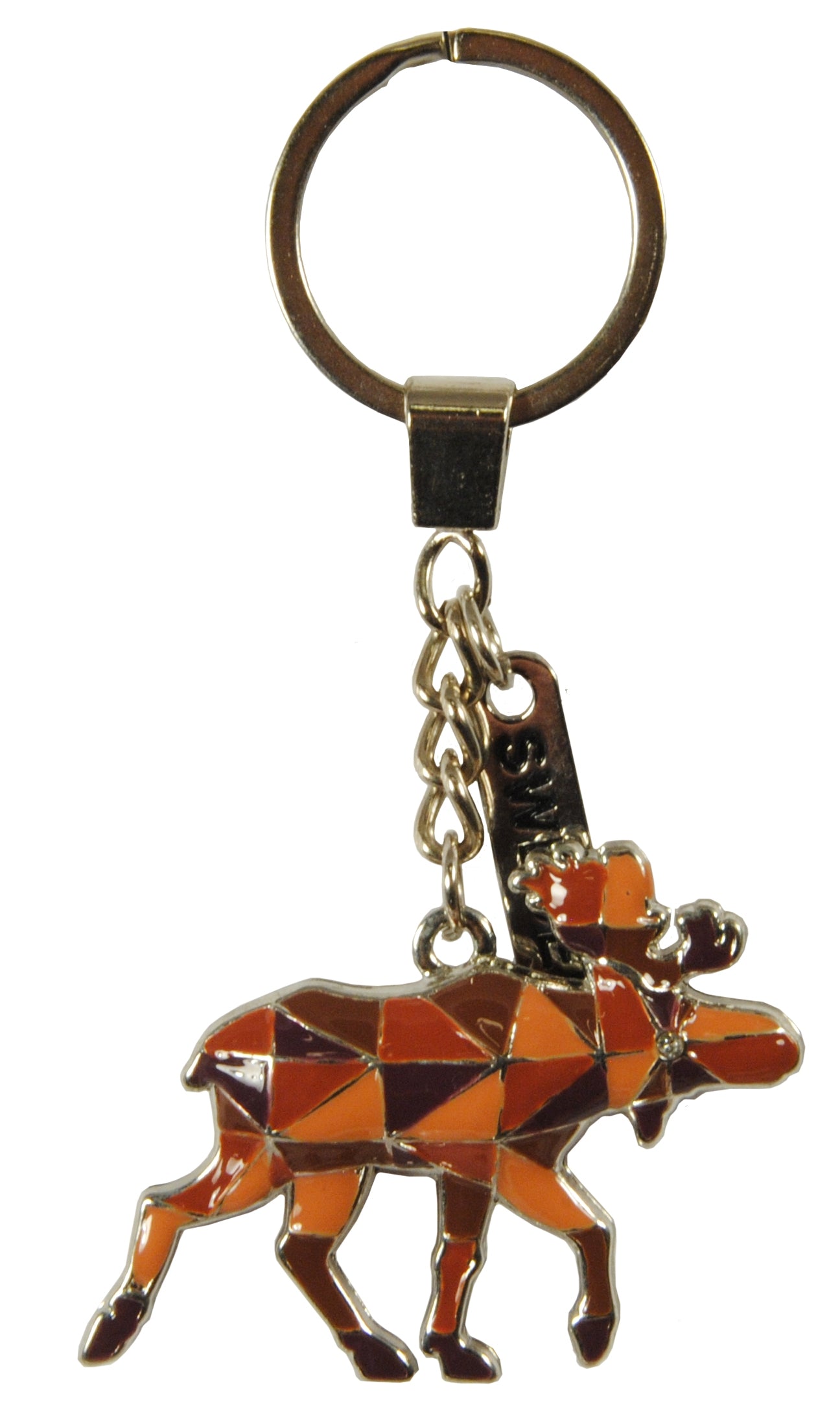 Keychain Sweden Moose Mosaic