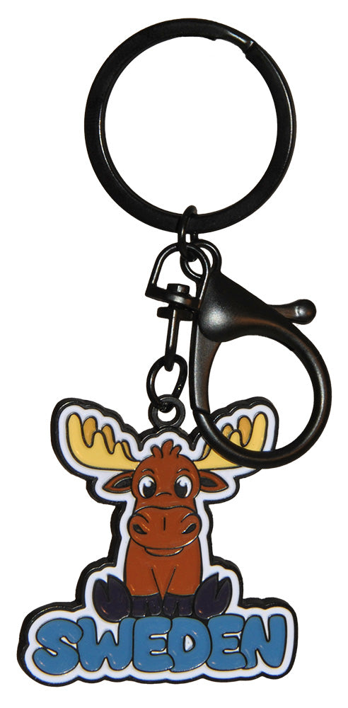 Keychain Sweden Colorful Moose