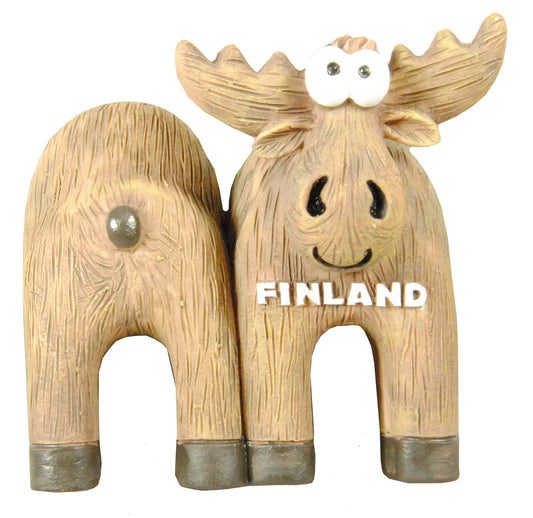 Magnet Finland Stående Älg 3D