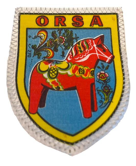 Tygmärke Orsa Dalahäst