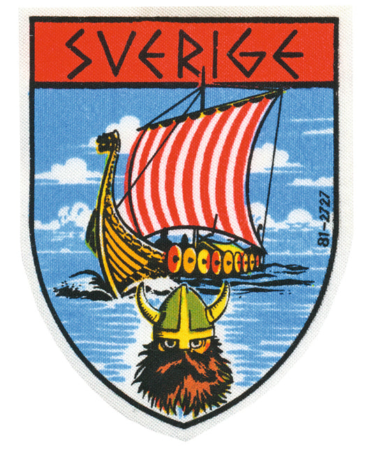 Tygmärke Vikingaskepp