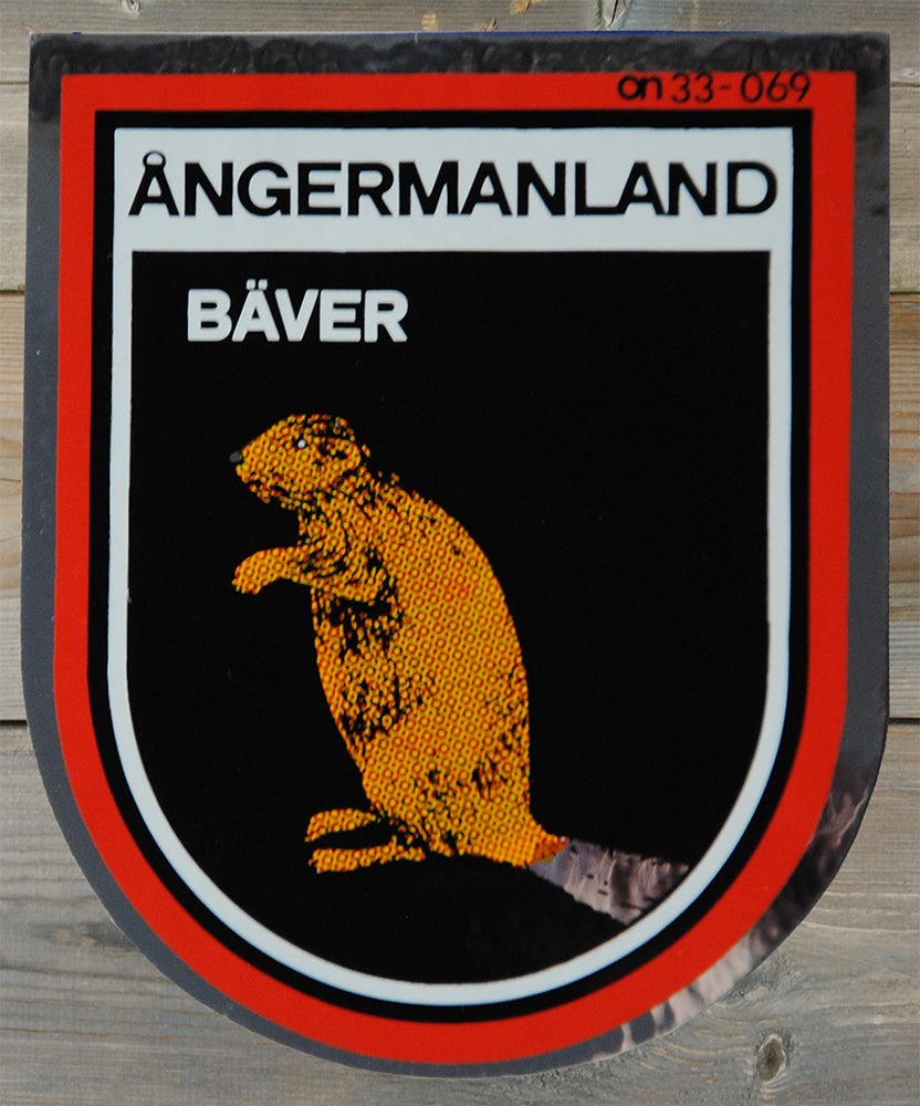 Dekal Ångermanland bäver