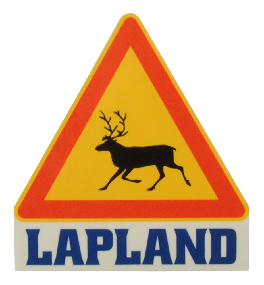 Sticker Lapland Reindeer Sign