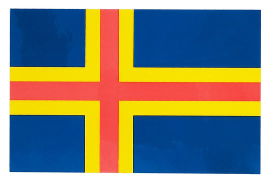 Dekal Åland Flagga 10,7 x 7,0 cm