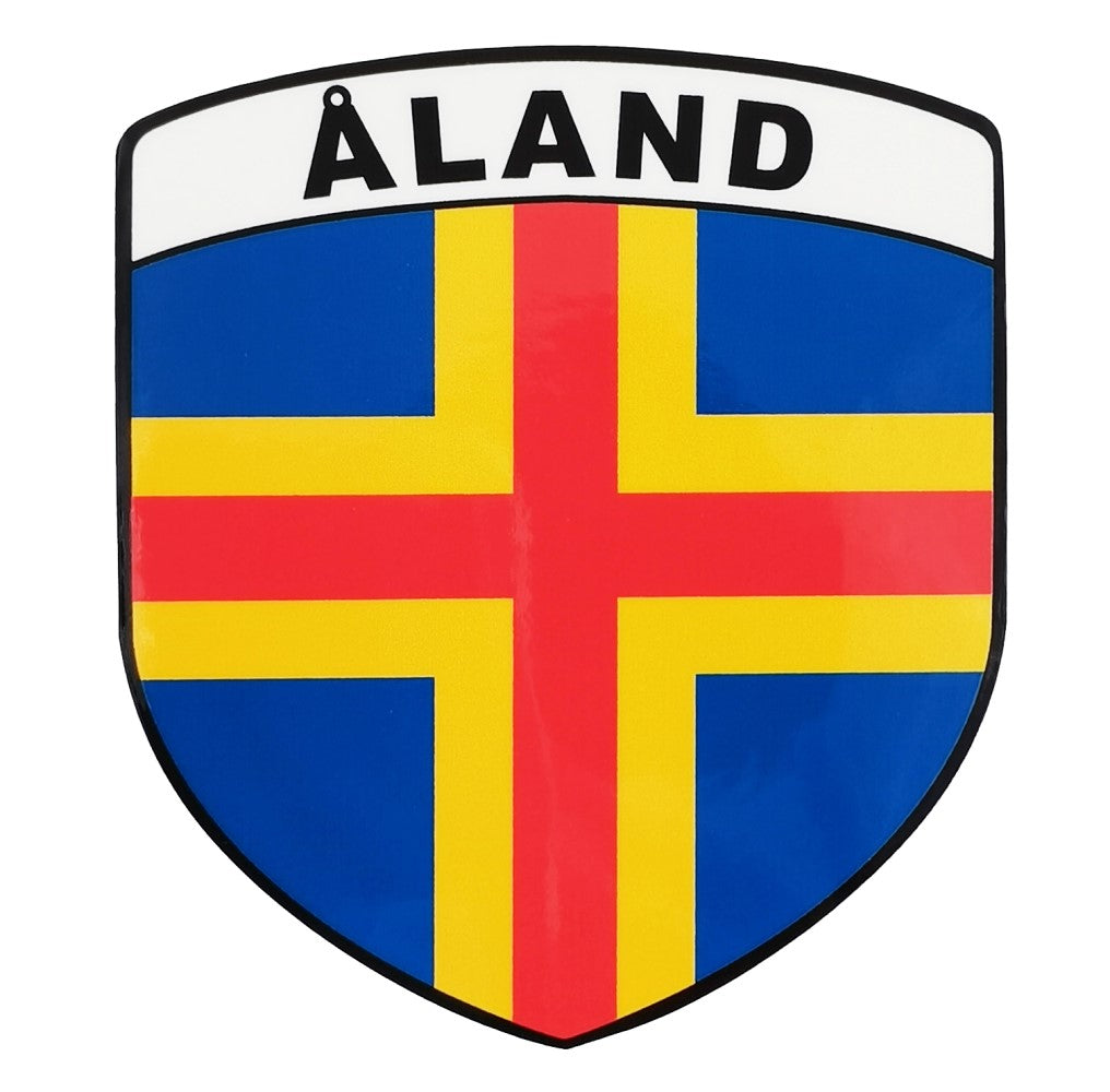 Sticker Shield Åland Flag