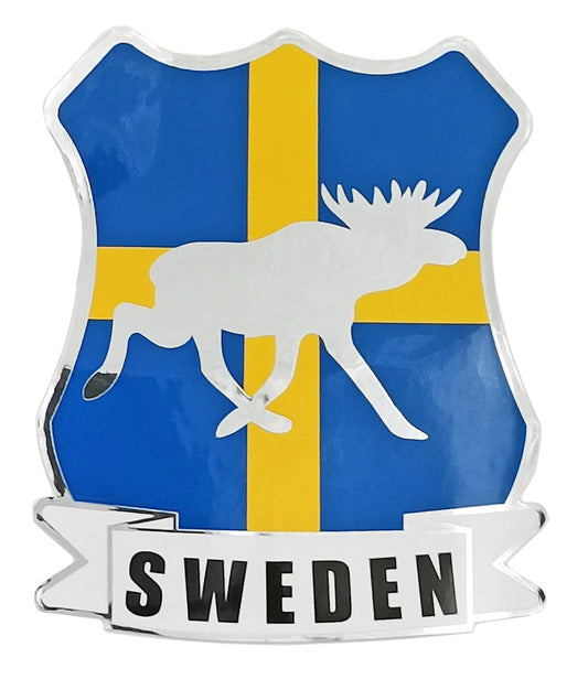 Dekal Sweden Älg Flagga