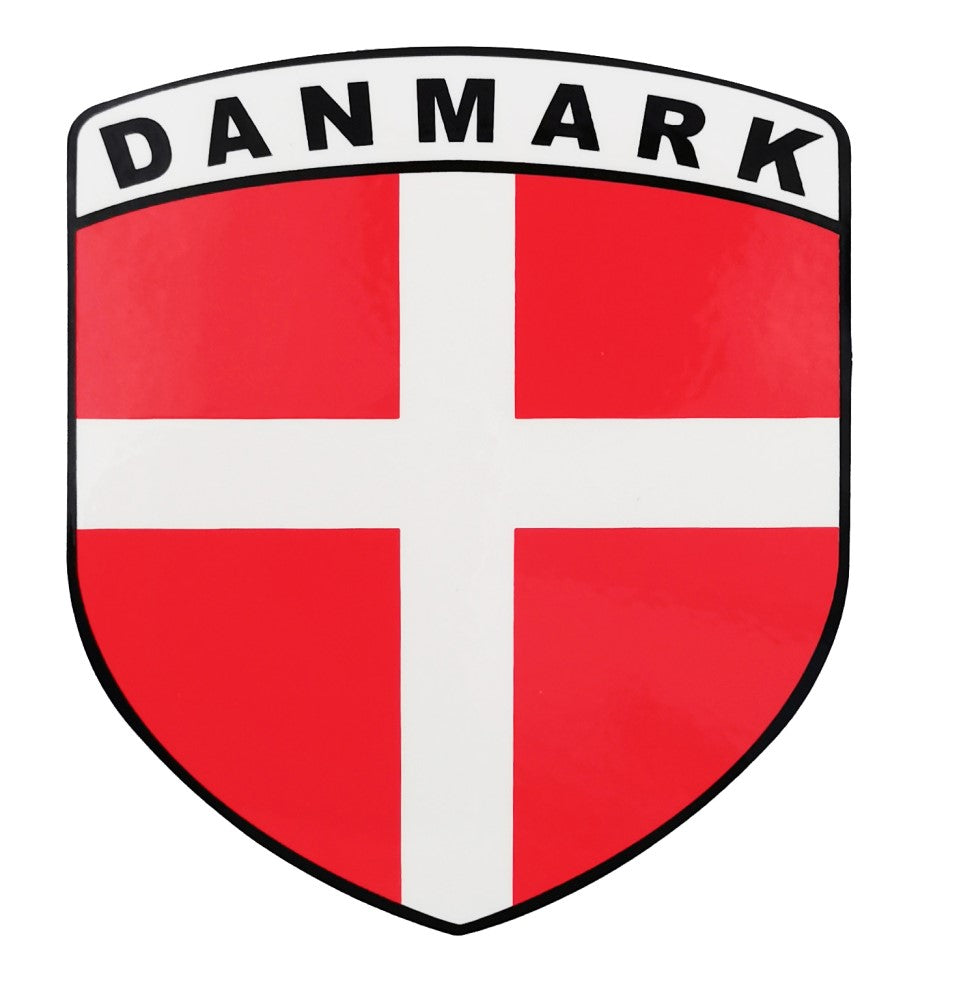 Dekal Danmark Flagga