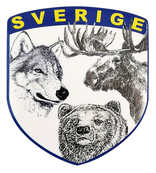 Dekal Sverige Varg, Älg & Björn