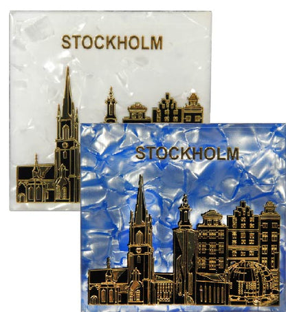 Magnet Stockholm White and Blue