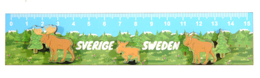 Magnet Sverige Linjal 2 D