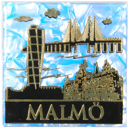 Magnet Malmö Epoxy White and Blue