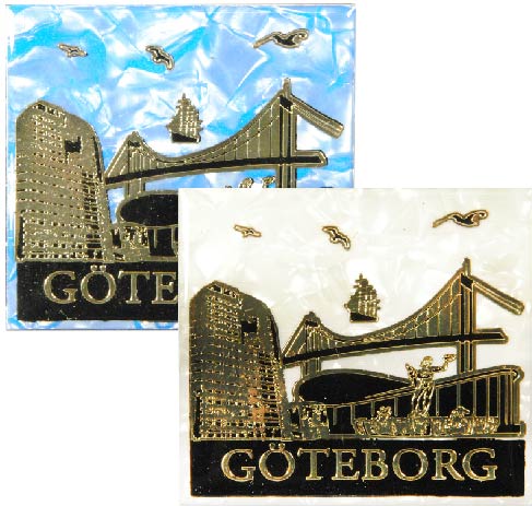 Magnet Gothenburg Epoxy White and Blue