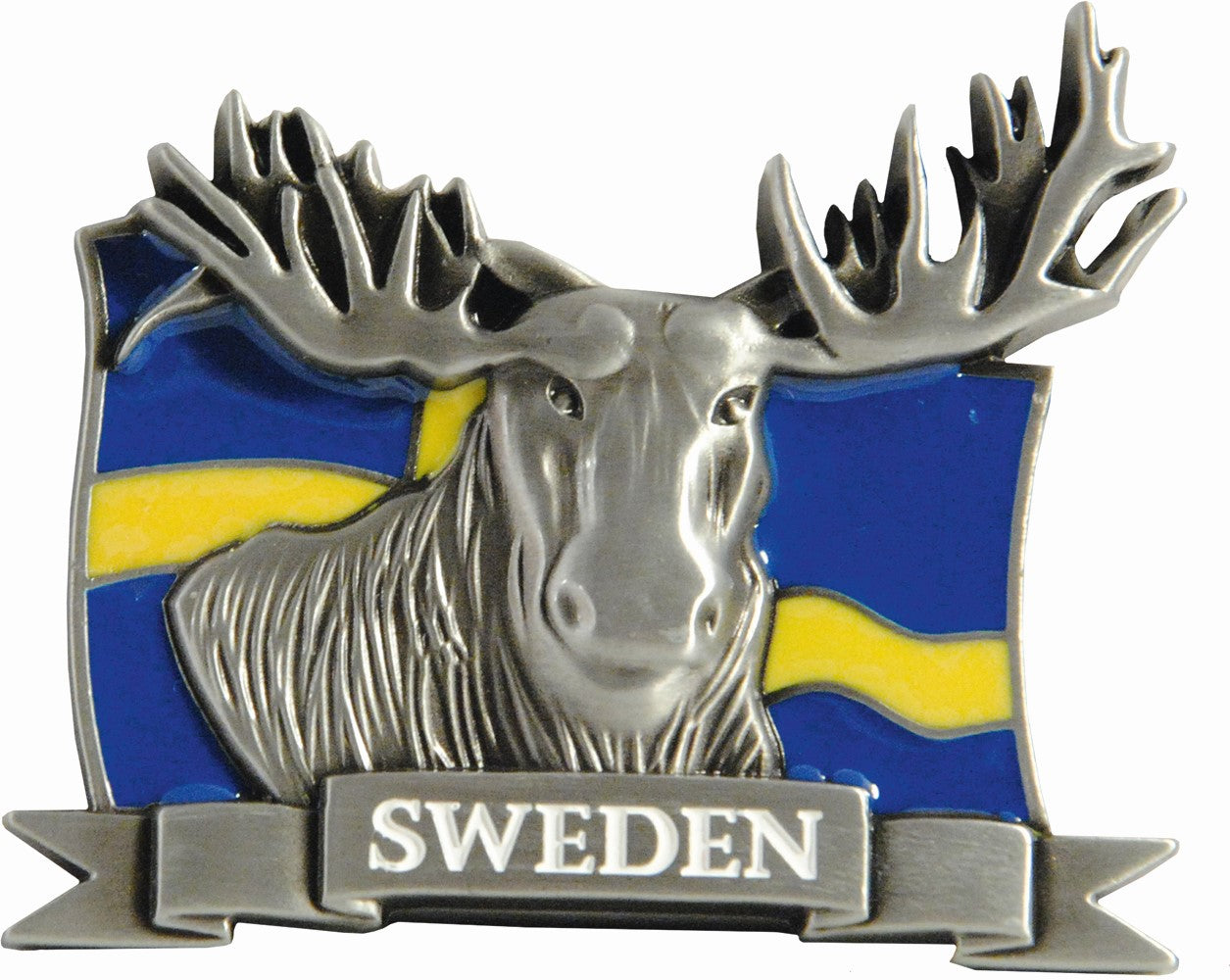 Metall Magnet Sweden Älghuvud