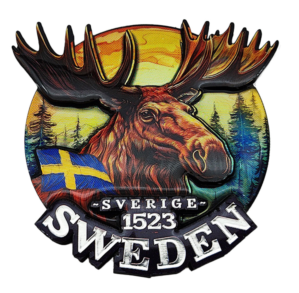 Magnet Sweden Moose 3D