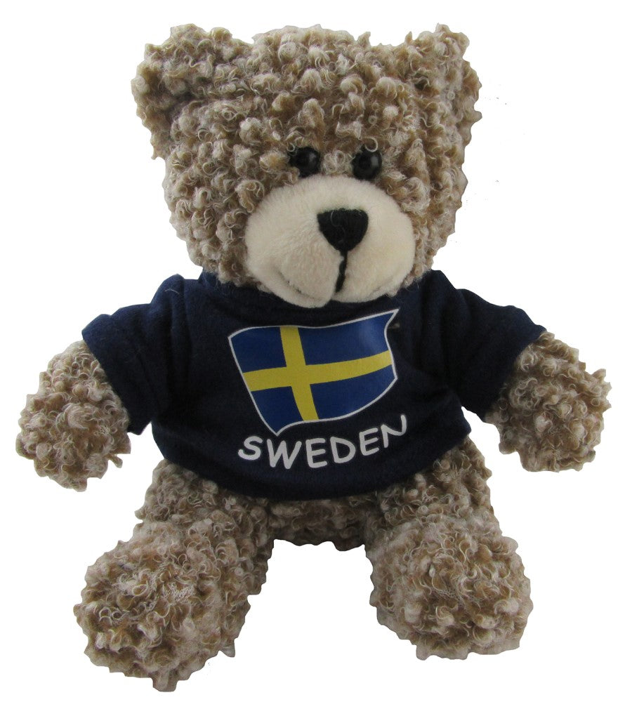 Teddy Bear Sweden with Sweater 14cm