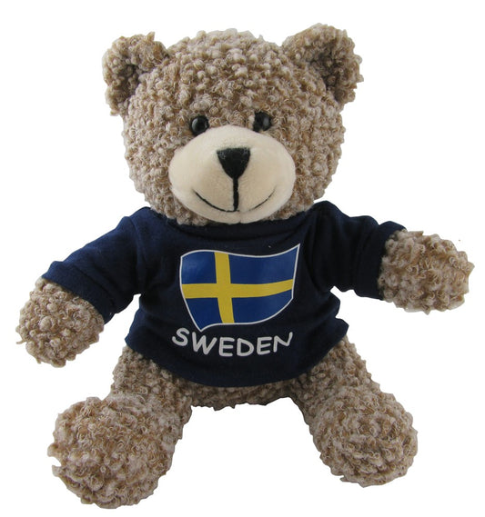 Teddy Bear Sweden with Sweater 20cm